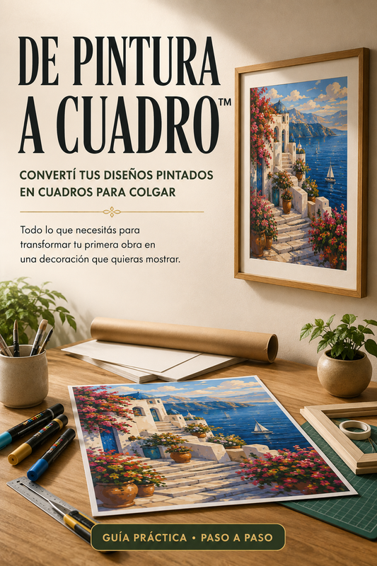 De Pintura a Cuadro™ — Convertí tus diseños pintados en cuadros para colgar