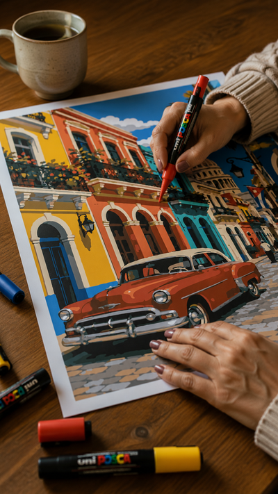Cliente con su obra terminada