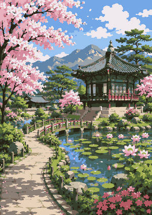 Disegno di Giardini del Mondo